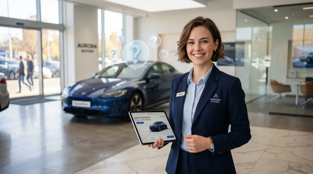 A professional smiling car buyer expert explaining cash for cars FAQ answers, generated for QLD Auto Buyers Brisbane website.